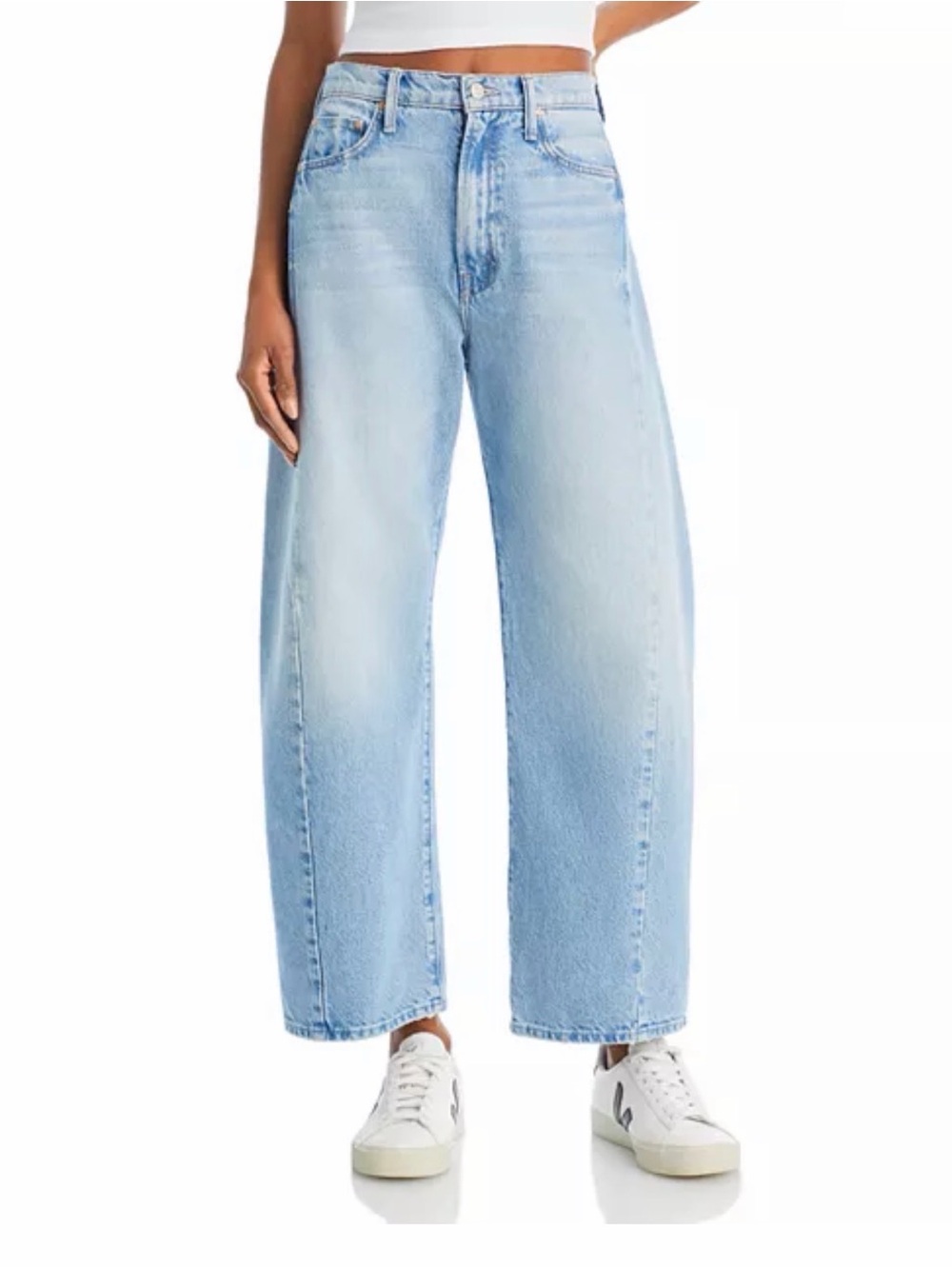 MOTHER The Half Pipe High Rise Ankle Wide Leg Jeans Size 26